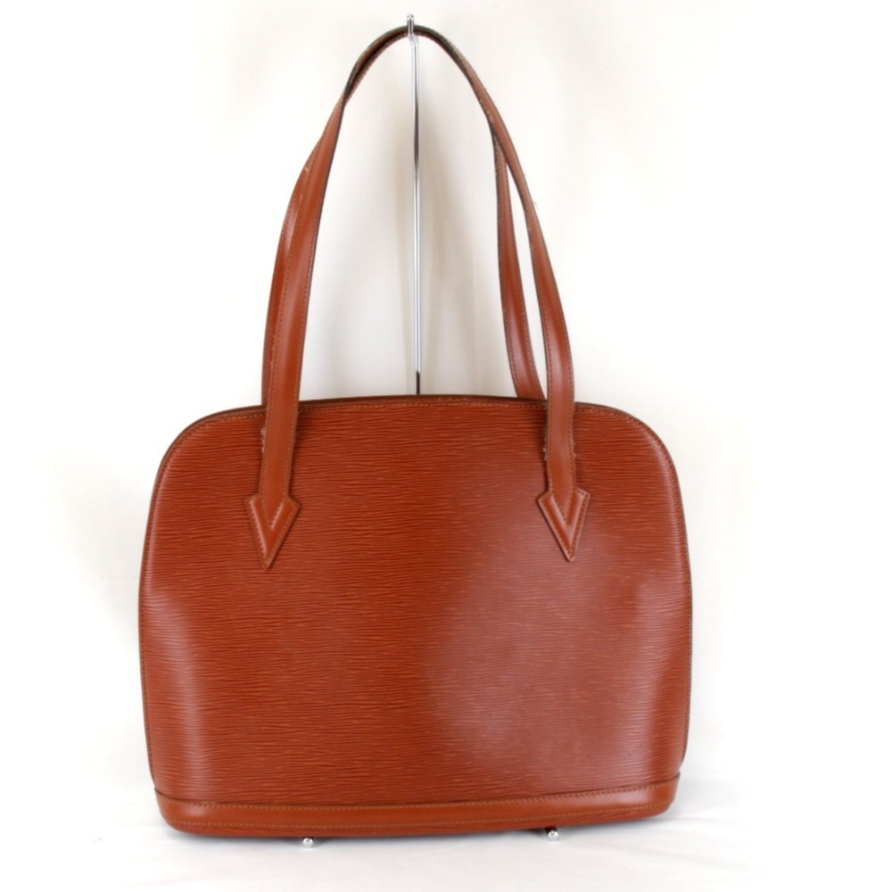 LOUIS VUITTON Authentic Brown Leather Tote Bag - Picture 2 of 10